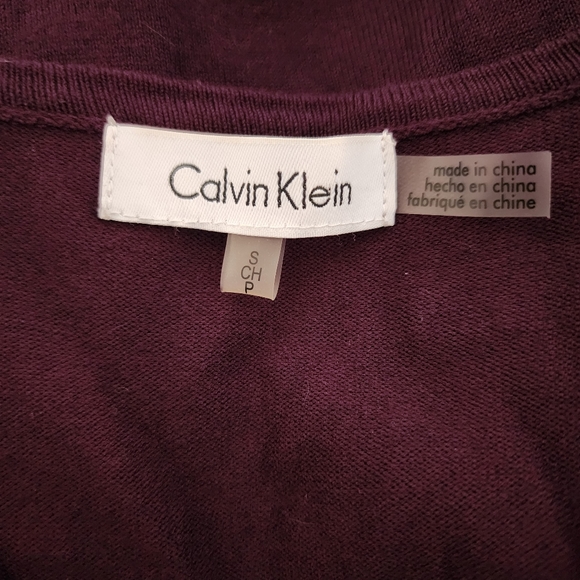 Calvin Klein Purple Sweater Size Small - Picture 3 of 6